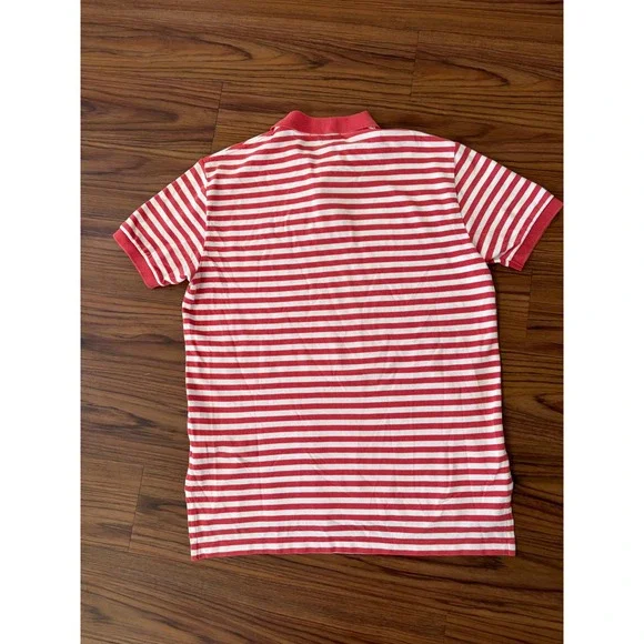 Mens Polo Ralph Lauren Classic fit Polo shirt, coral and white sz large - Picture 3 of 4